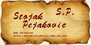 Stojak Pejaković vizit kartica